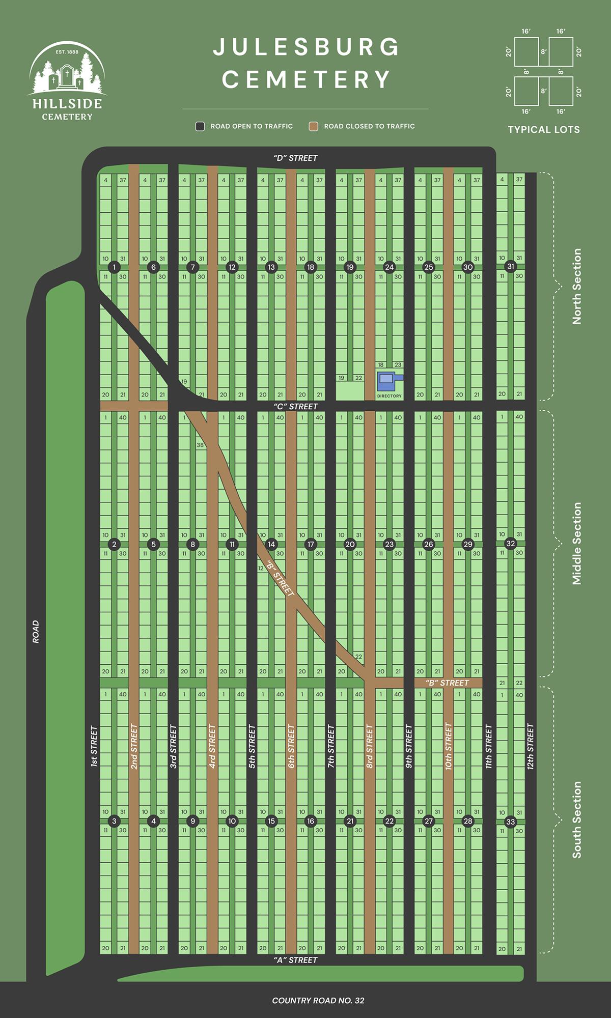 Julesburg Cemetery map